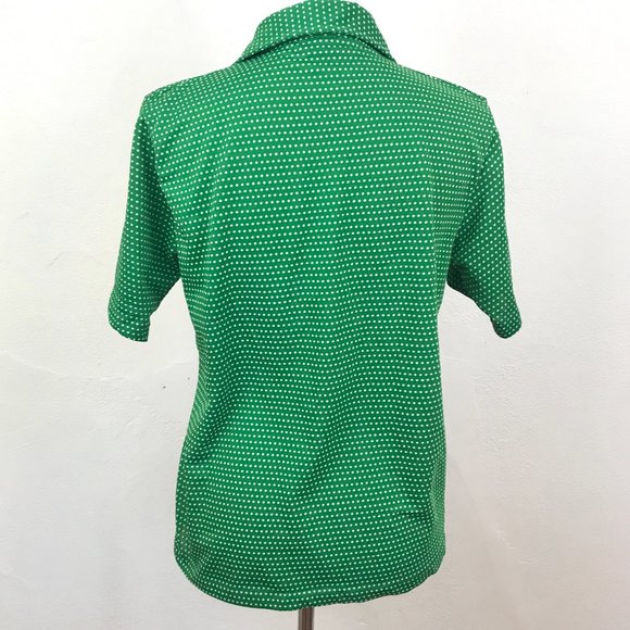 Vintage 1970s Polka Dot Golf Disco Unisex Shirt - Picture 5 of 7